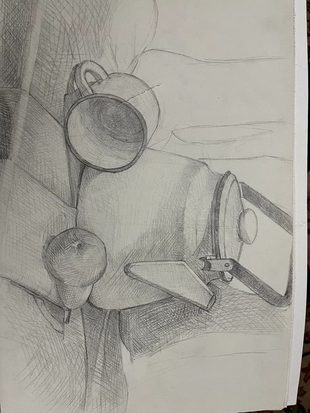 Whispers of Still Life: A Delicate Dance of Everyday Objects in Graphite