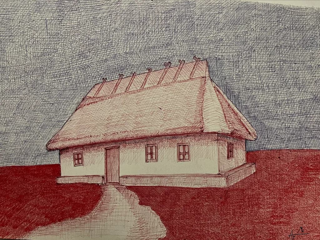 Whispers of Home: A Rustic Retreat Under a Stormy Sky