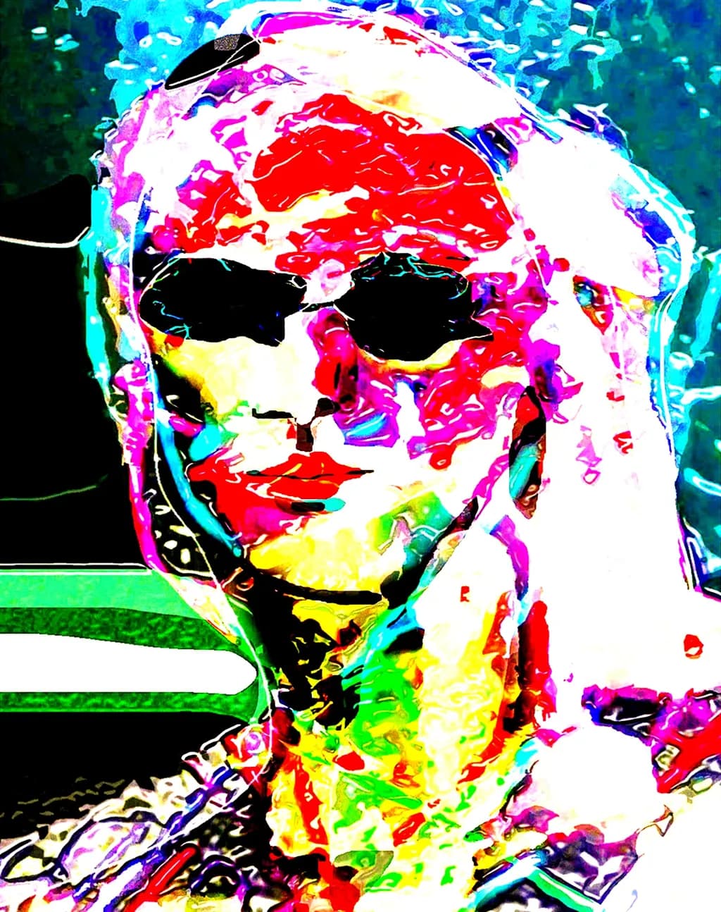 Vibrant Visage: A Kaleidoscope of Color and Emotion in Abstract Portraiture
