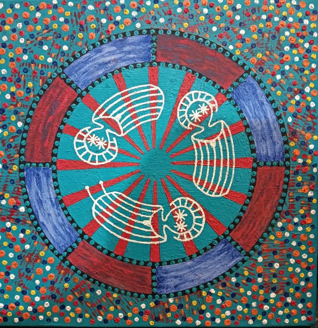 Vibrant Whirls: A Dance of Color and Form in Circular Harmony