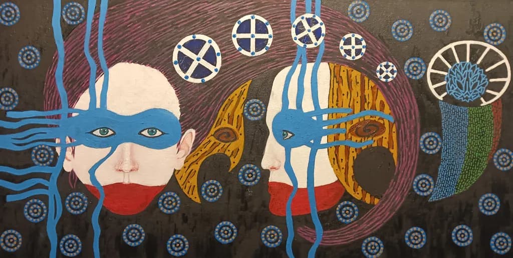 Whispers of Color: An Abstract Exploration of Faces and Expression