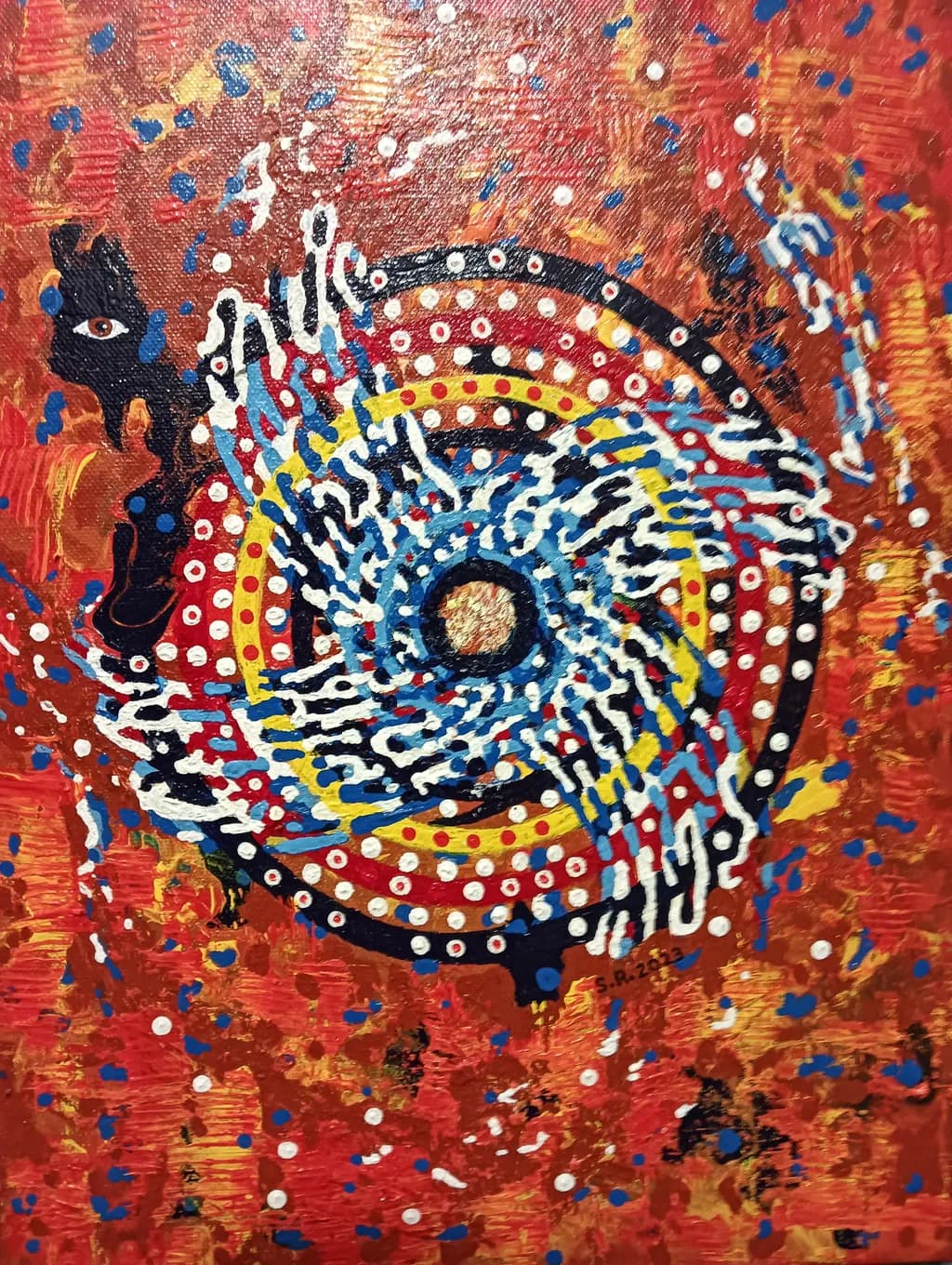 Vibrant Whirl: A Dance of Color and Rhythm