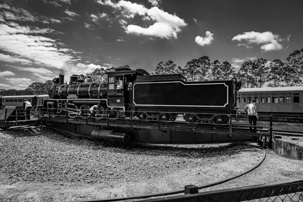 Steam Engine at Queensland by Derek Clark