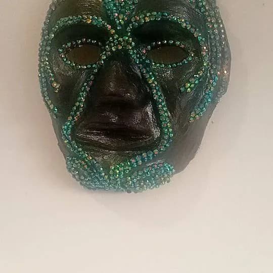 Tribal Expression: Beaded Mask Artistry for Unique Home Decor