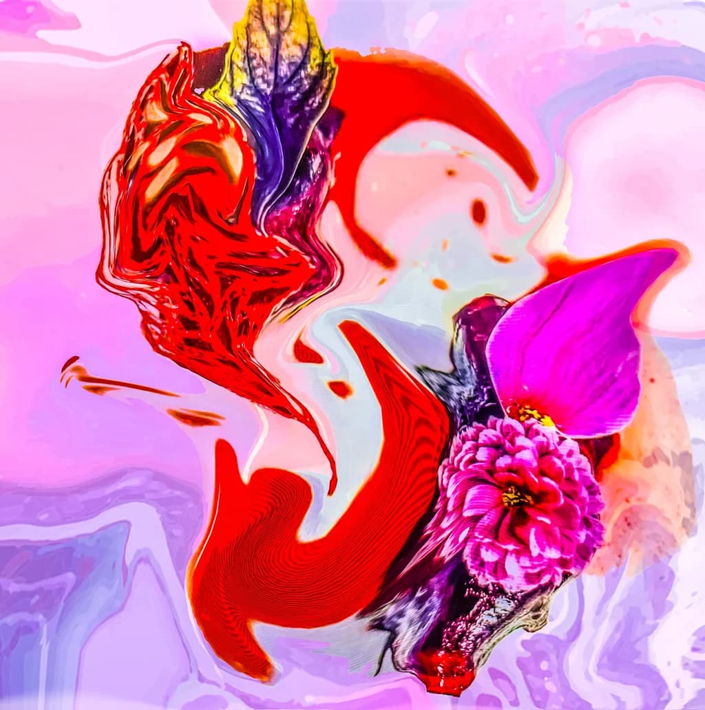 Vibrant Whirl: A Dance of Color and Nature