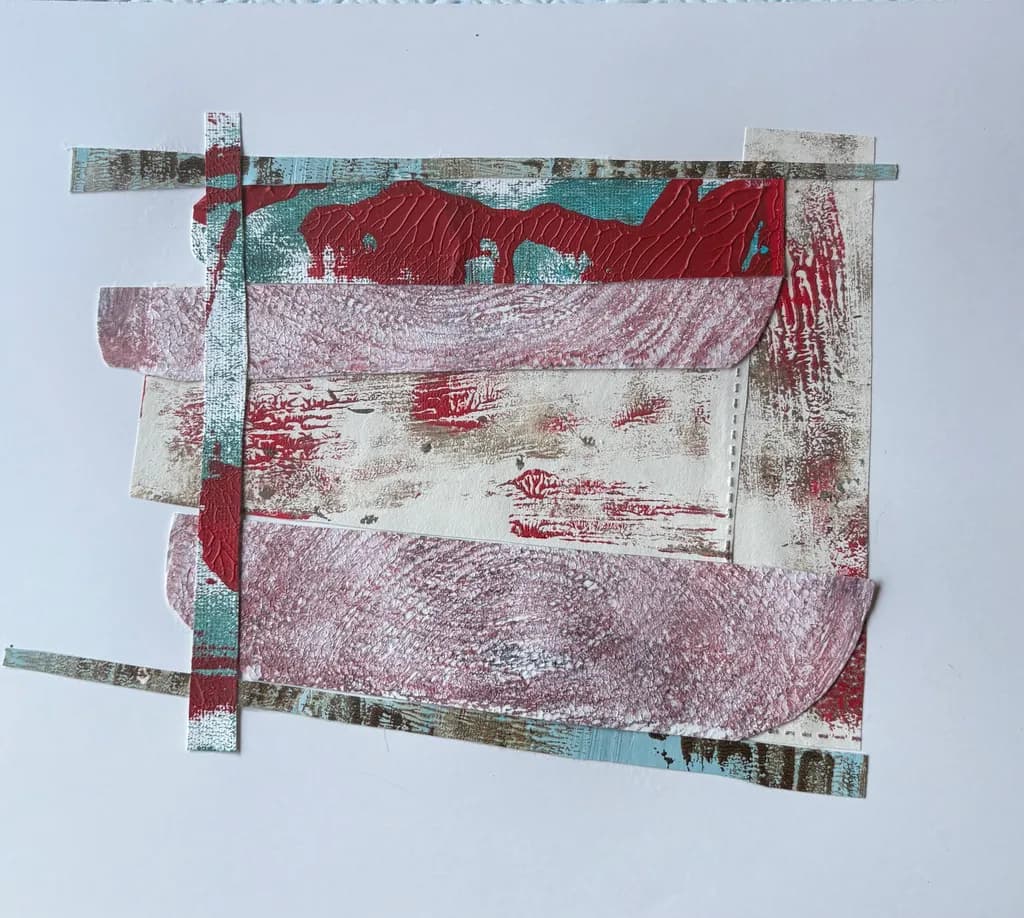 Vibrant Layers: An Abstract Exploration of Color and Texture