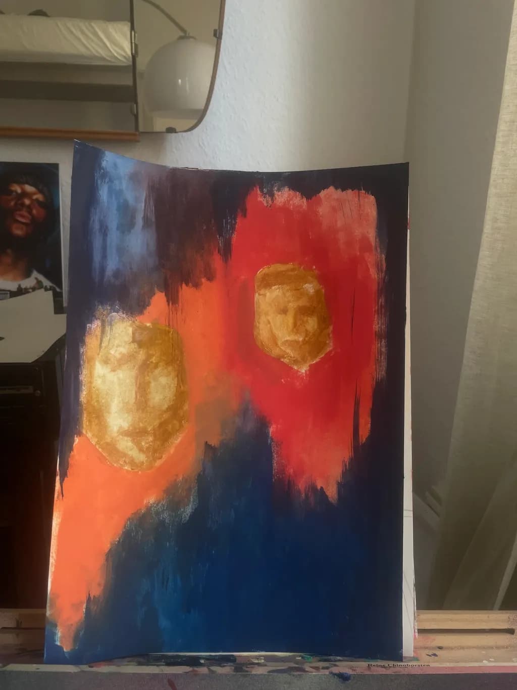 Ethereal Faces: A Dance of Color and Emotion in Abstract Art