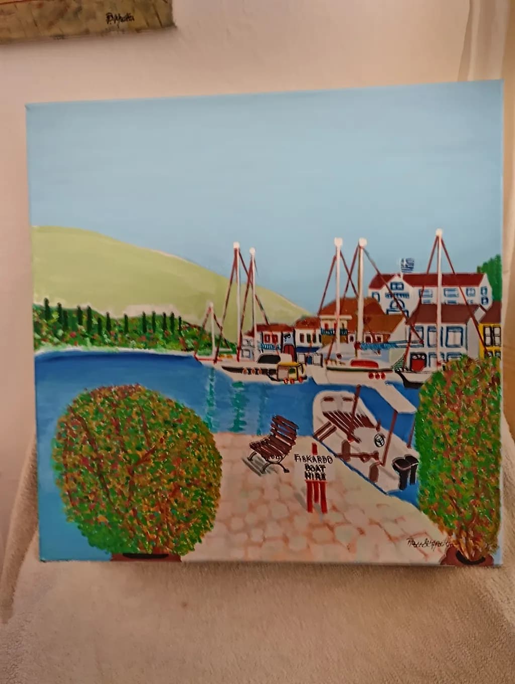 Fiskardo Harbor Scene