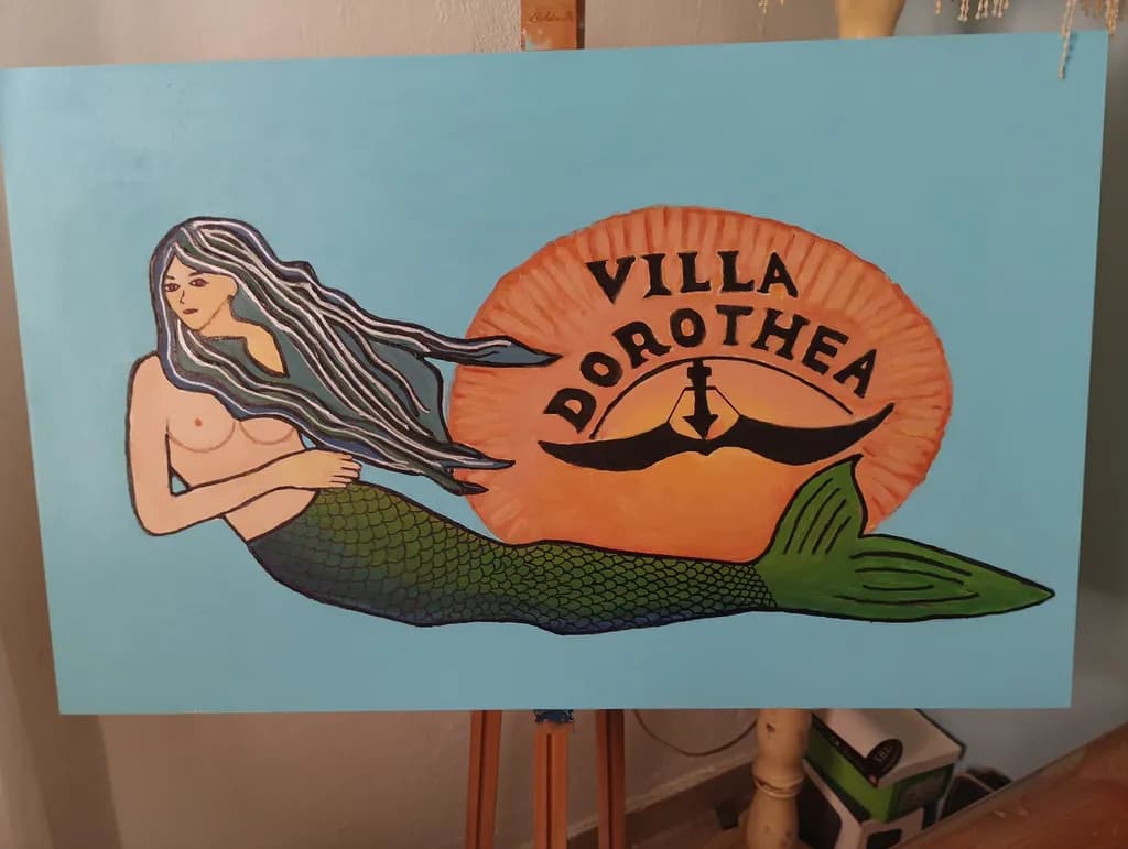 Mermaid Villa Sign