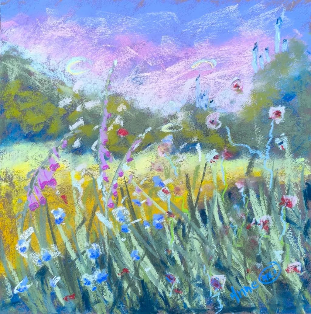 Pastel Meadow Bloom