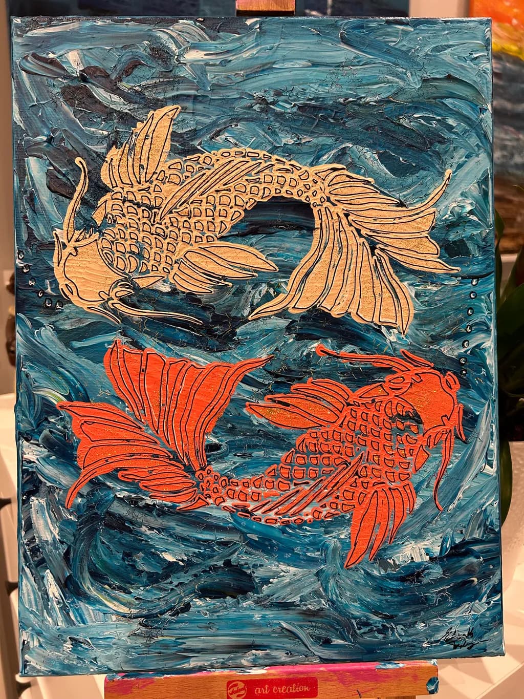 Koi Harmony: A Dance of Color in Aquatic Serenity