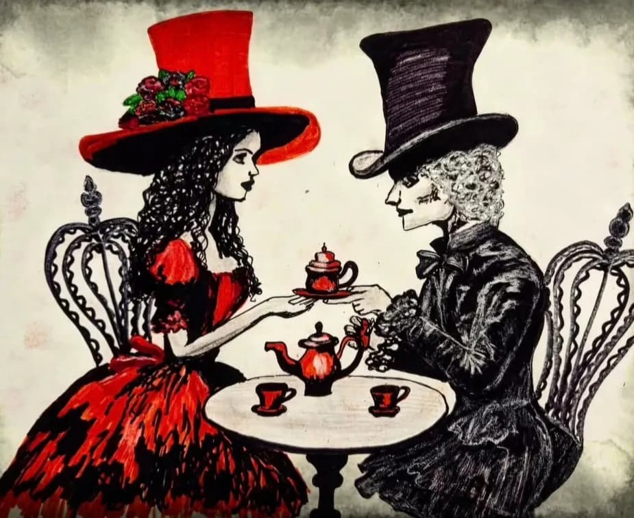 Whimsical Tea Party: A Dance of Elegance and Intrigue