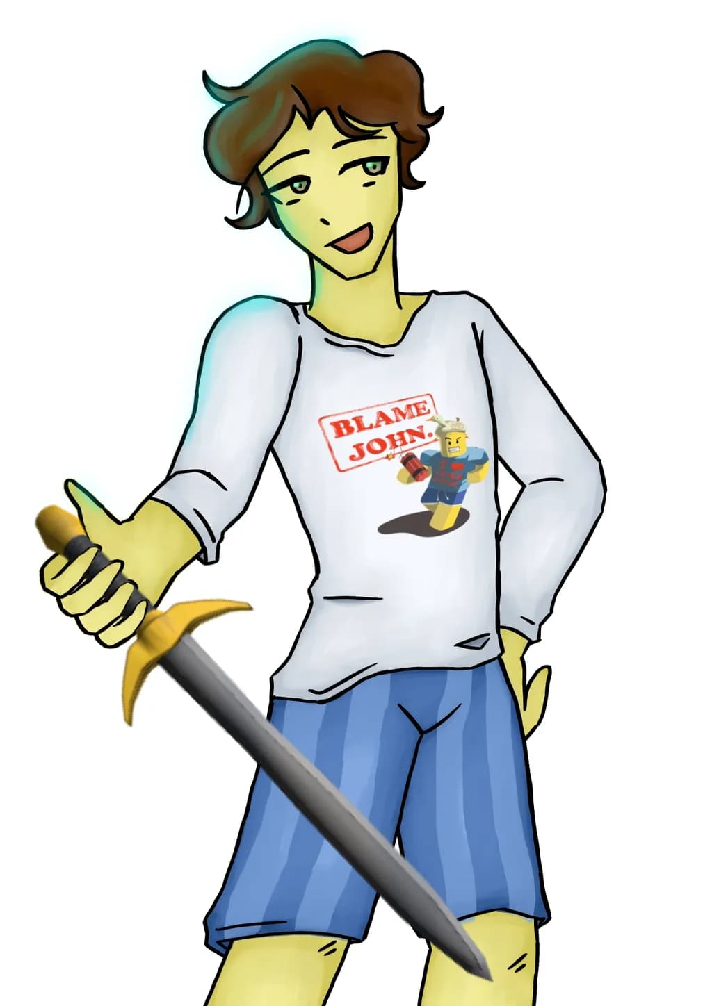 Blame John: The Heroic Gamer with a Sword
