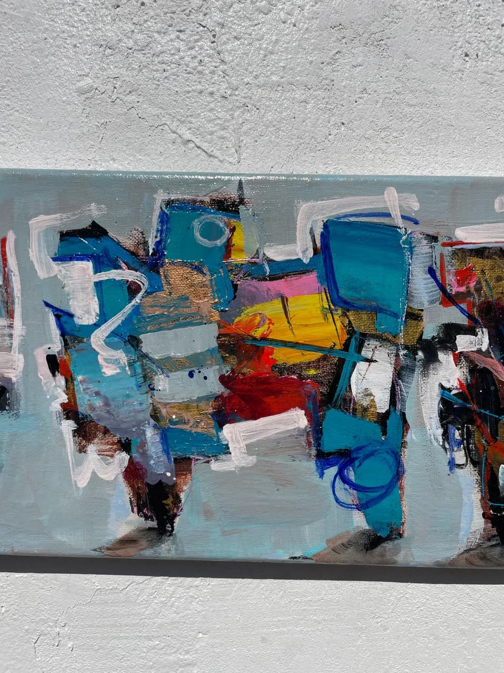 Vibrant Chaos: An Abstract Journey Through Color and Form
