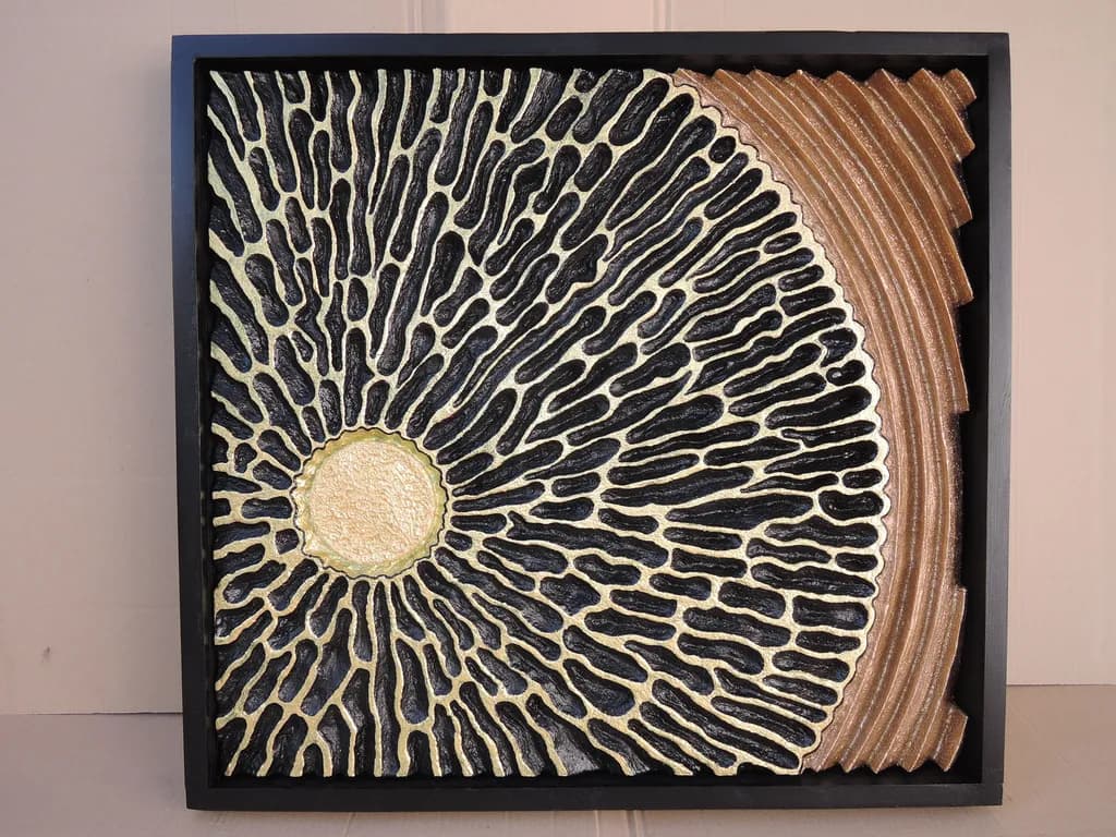 Radiant Geometry: An Abstract Exploration of Texture and Contrast