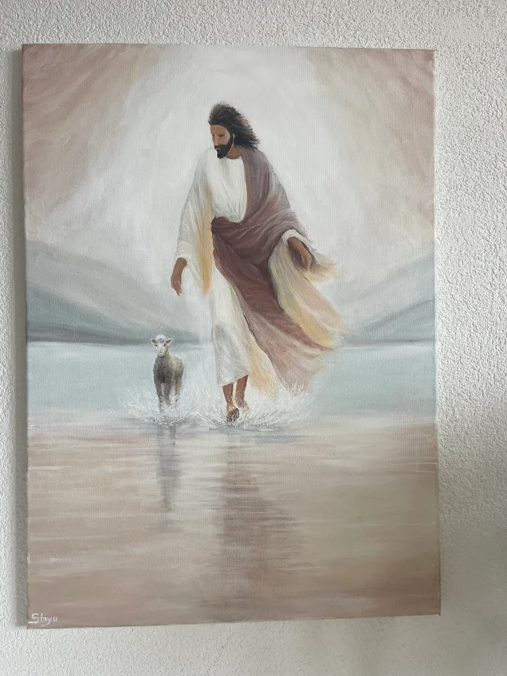 Serene Journey: A Divine Encounter on Tranquil Waters