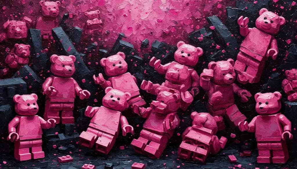 Pink Brick Bears