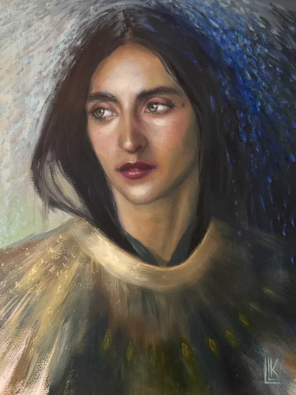 Whispers of Light: A Portrait of Inner Strength and Serenity