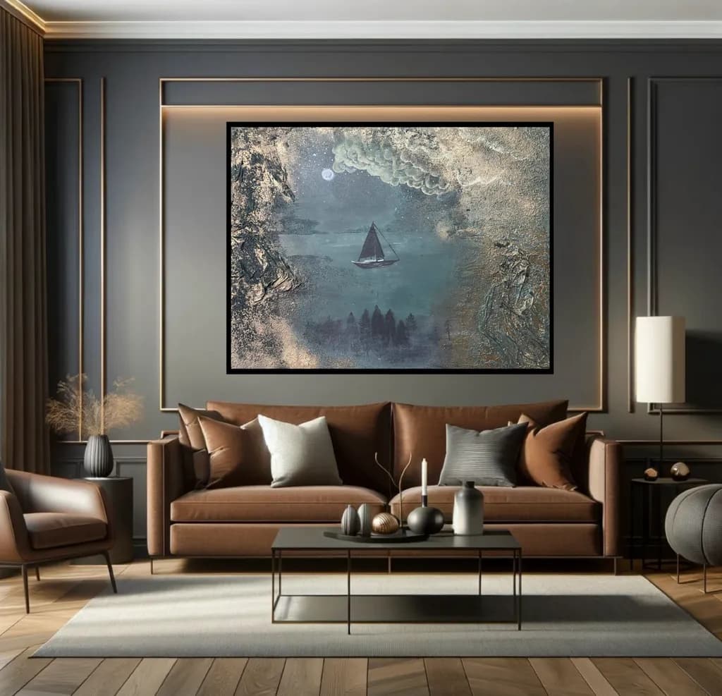 Whispers of the Moonlit Sea: A Serene Sailing Journey Through Nature's Embrace