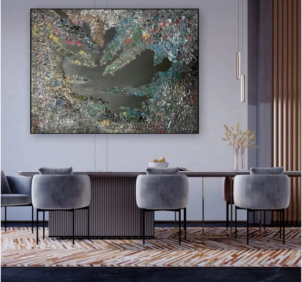 Whispers of Color: An Abstract Journey Through Texture and Emotion