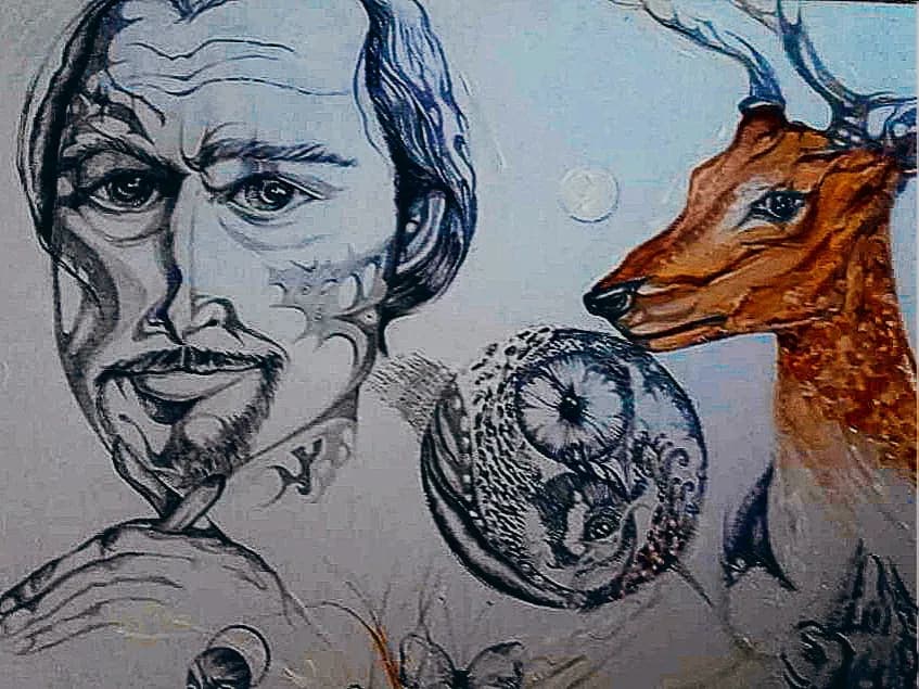 Whispers of Nature: A Portrait of Humanity and Wildlife Intertwined