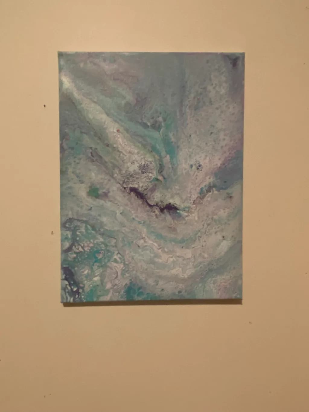 Whispers of the Ocean: An Abstract Journey Through Fluid Blues and Textured Swirls