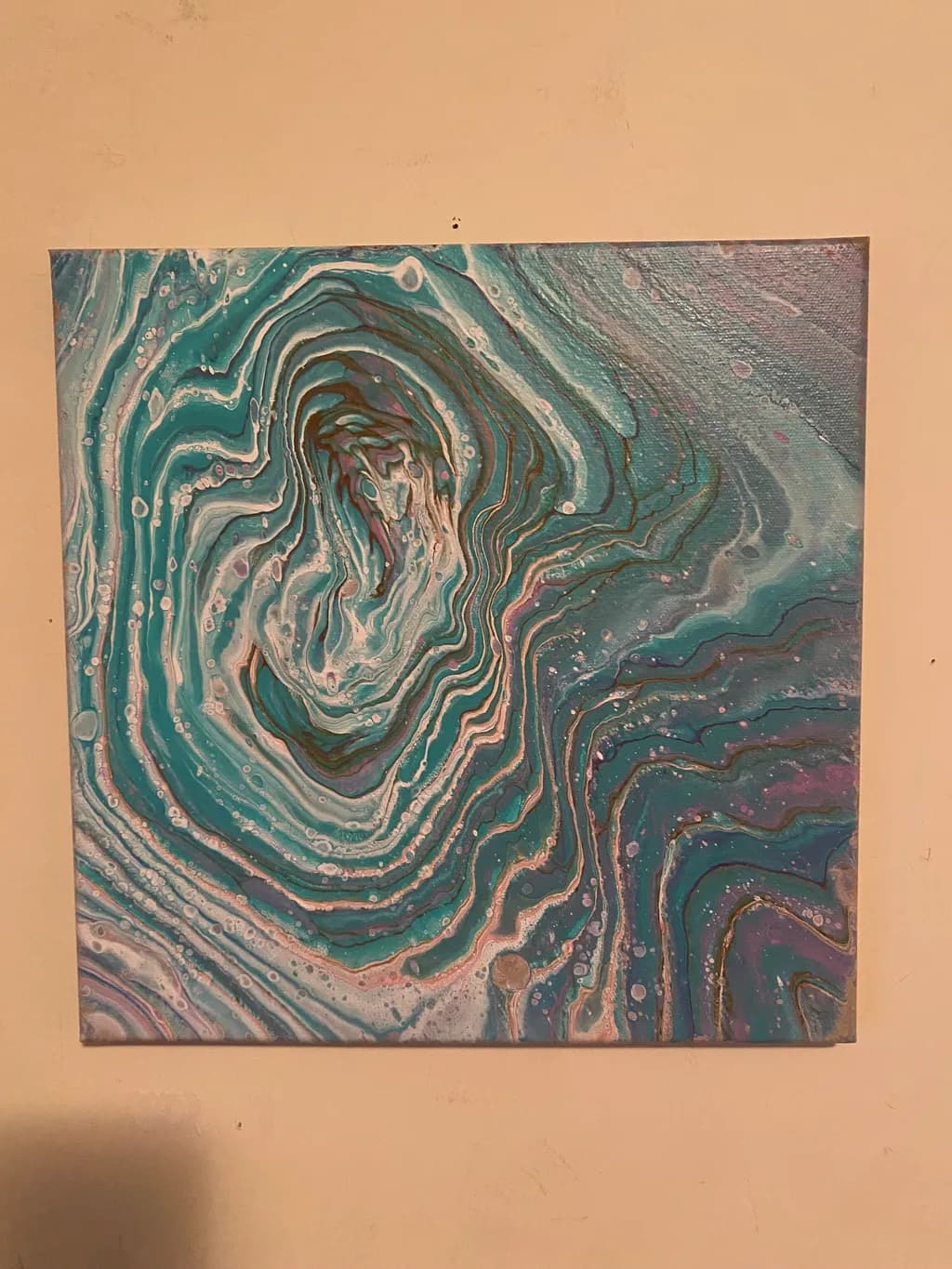 Whispers of the Ocean: A Fluid Dance of Blue Swirls and Textures