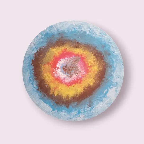 Vibrant Spiral: A Colorful Journey Through Abstract Textures