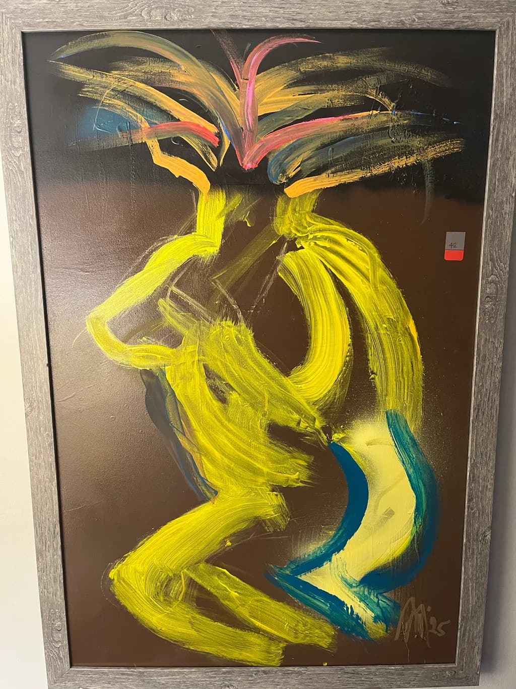 Vibrant Embrace: A Dance of Color and Form