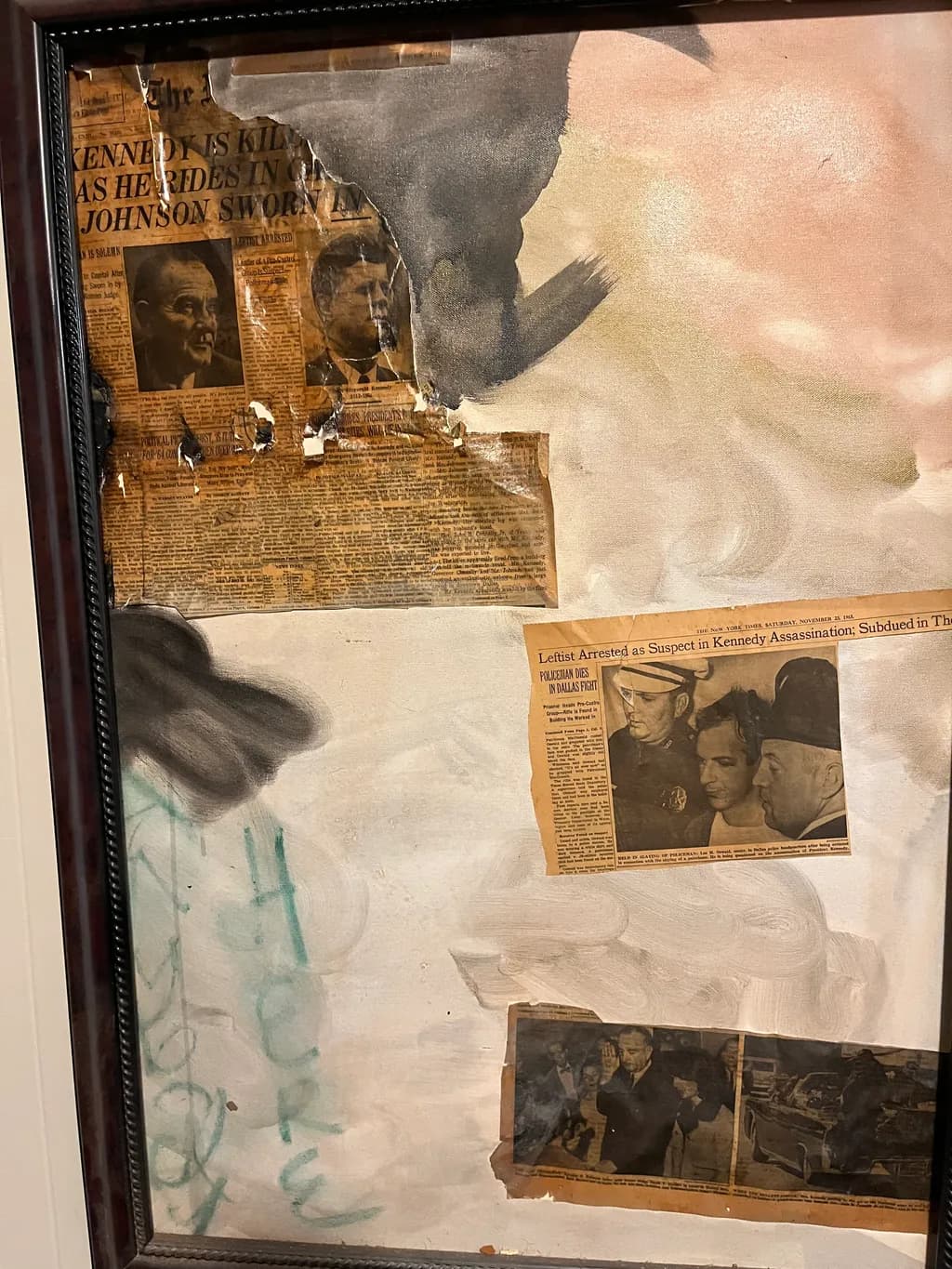 Echoes of History: A Collage of Kennedy's Assassination and Its Aftermath