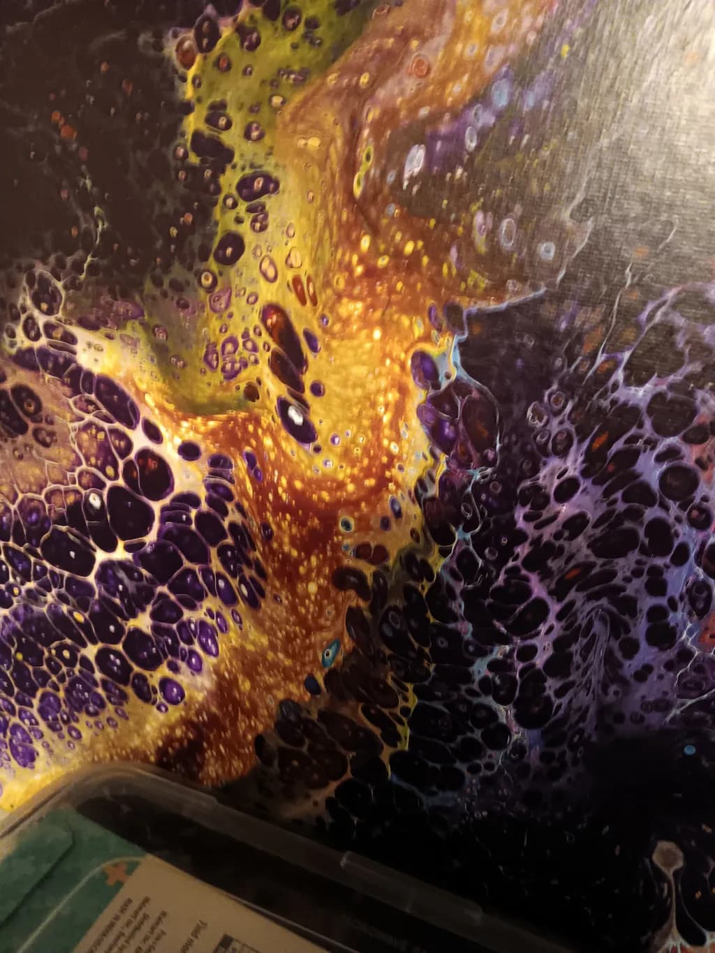 Celestial Cascade: A Dance of Color and Texture in Abstract Art