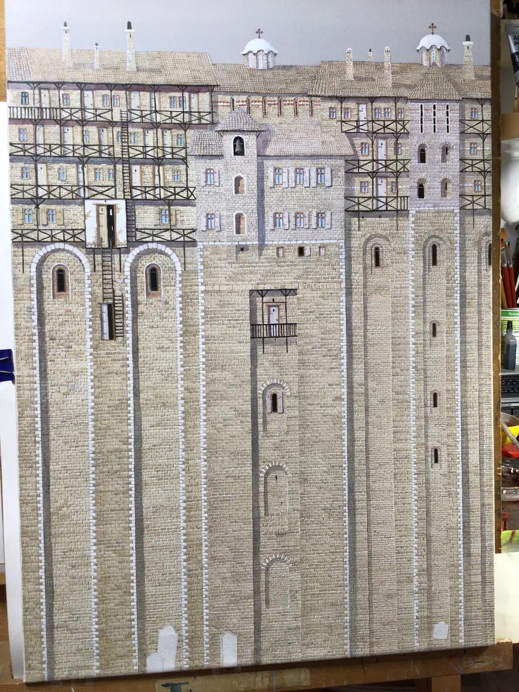 Monastic Majesty: A Detailed Study of Stonework and Structure in Historical Architecture