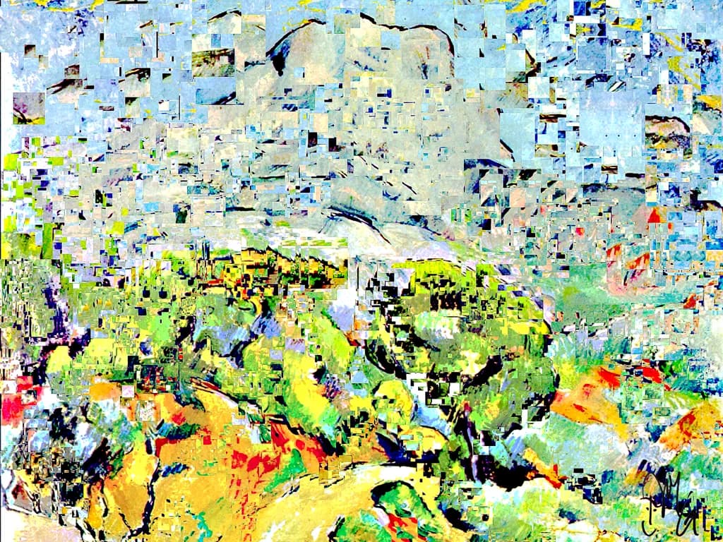 Whispers of Color: A Fragmented Landscape Journey