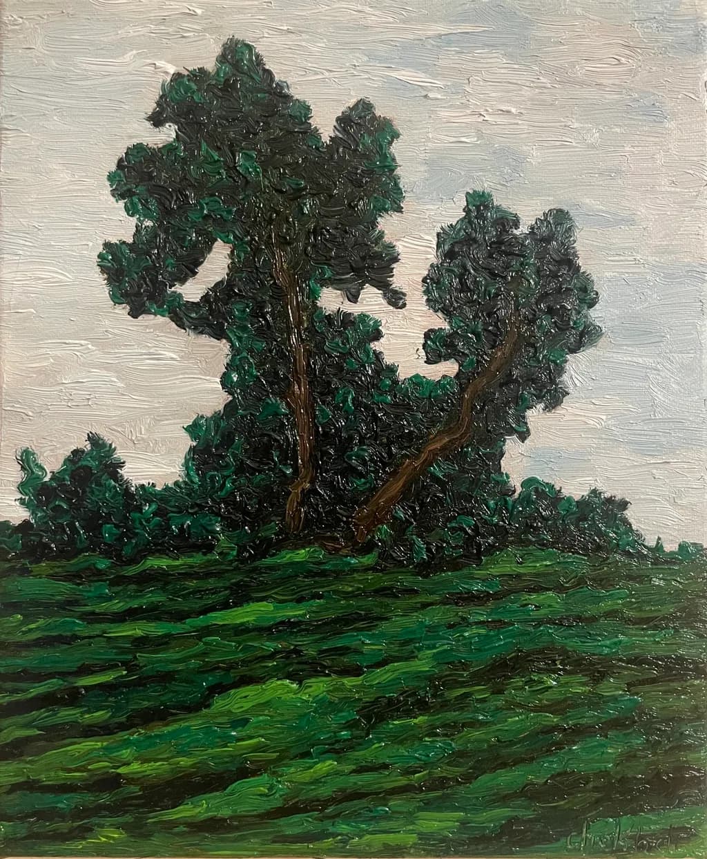 Textured Tree Landscape
