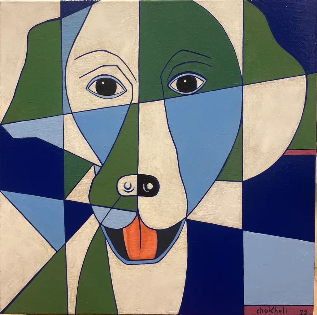 Abstract Dog Portrait