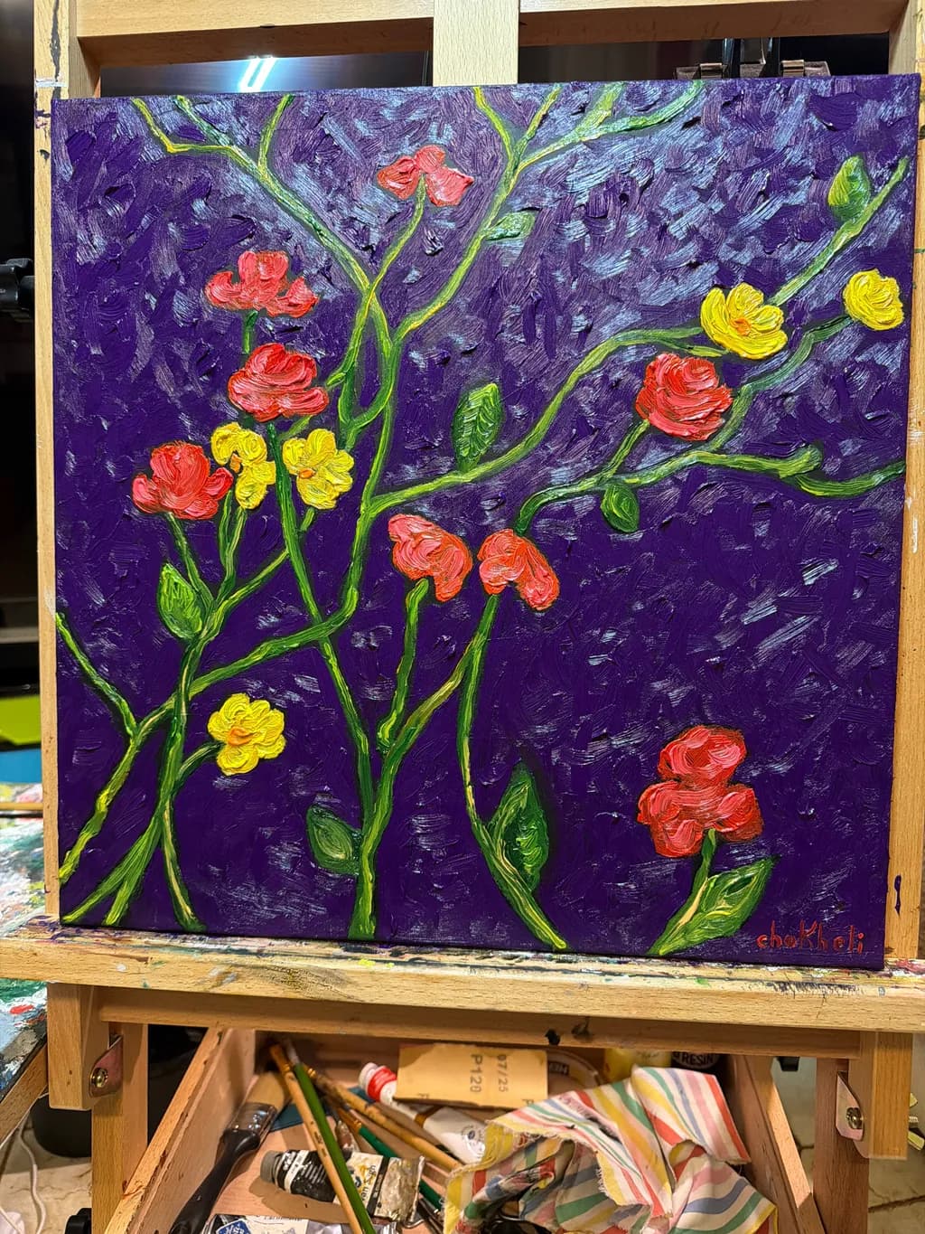Purple Floral Stems
