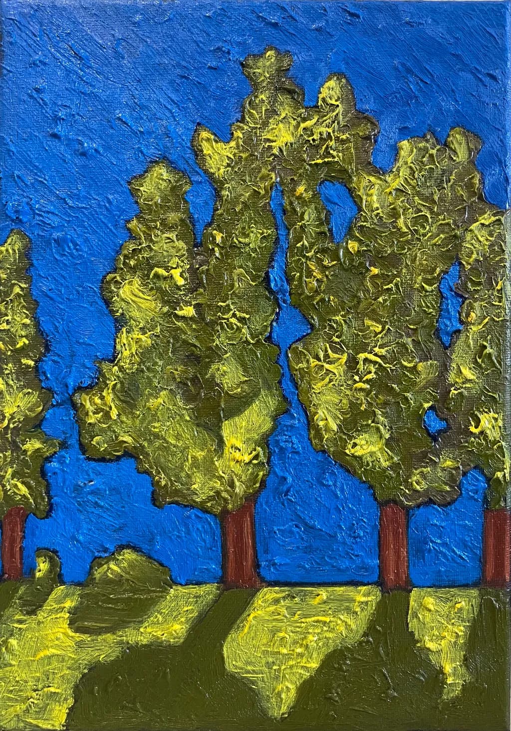 Golden Trees at Noon