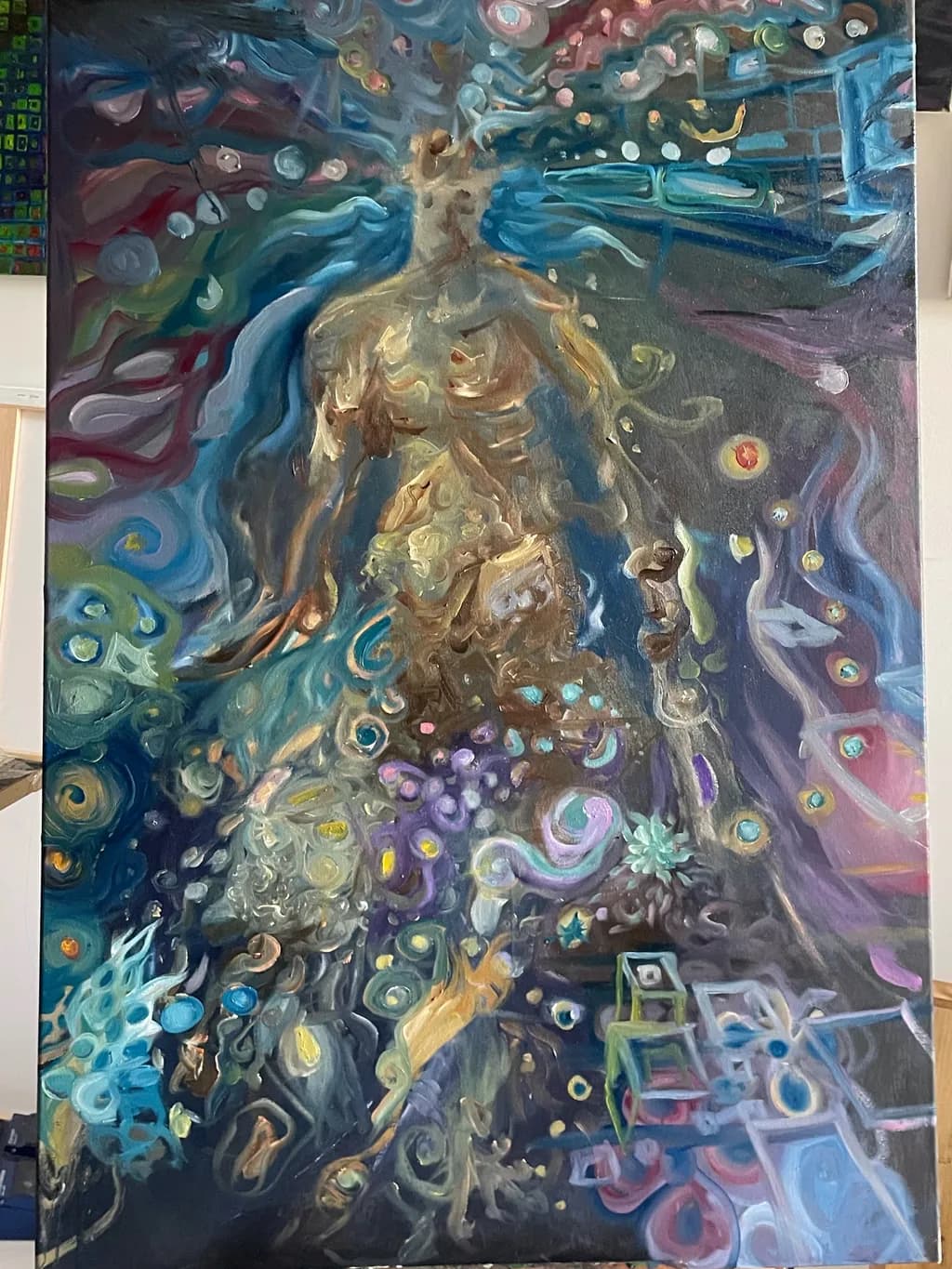 Ethereal Awakening: A Dance of Color and Form in Cosmic Harmony