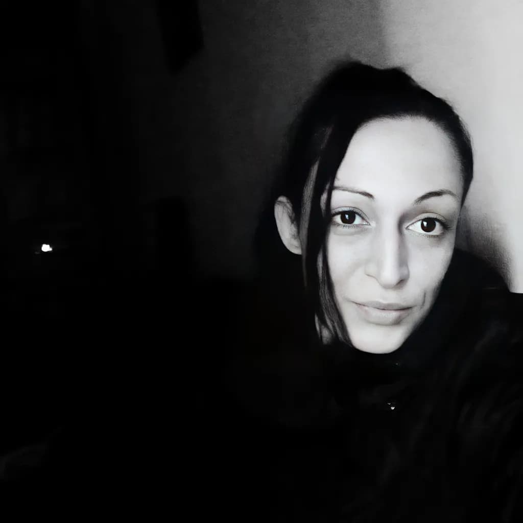 Whispers of Shadows: A Portrait in Monochrome Elegance