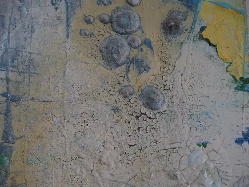 Cracked Earth: An Abstract Journey Through Texture and Color