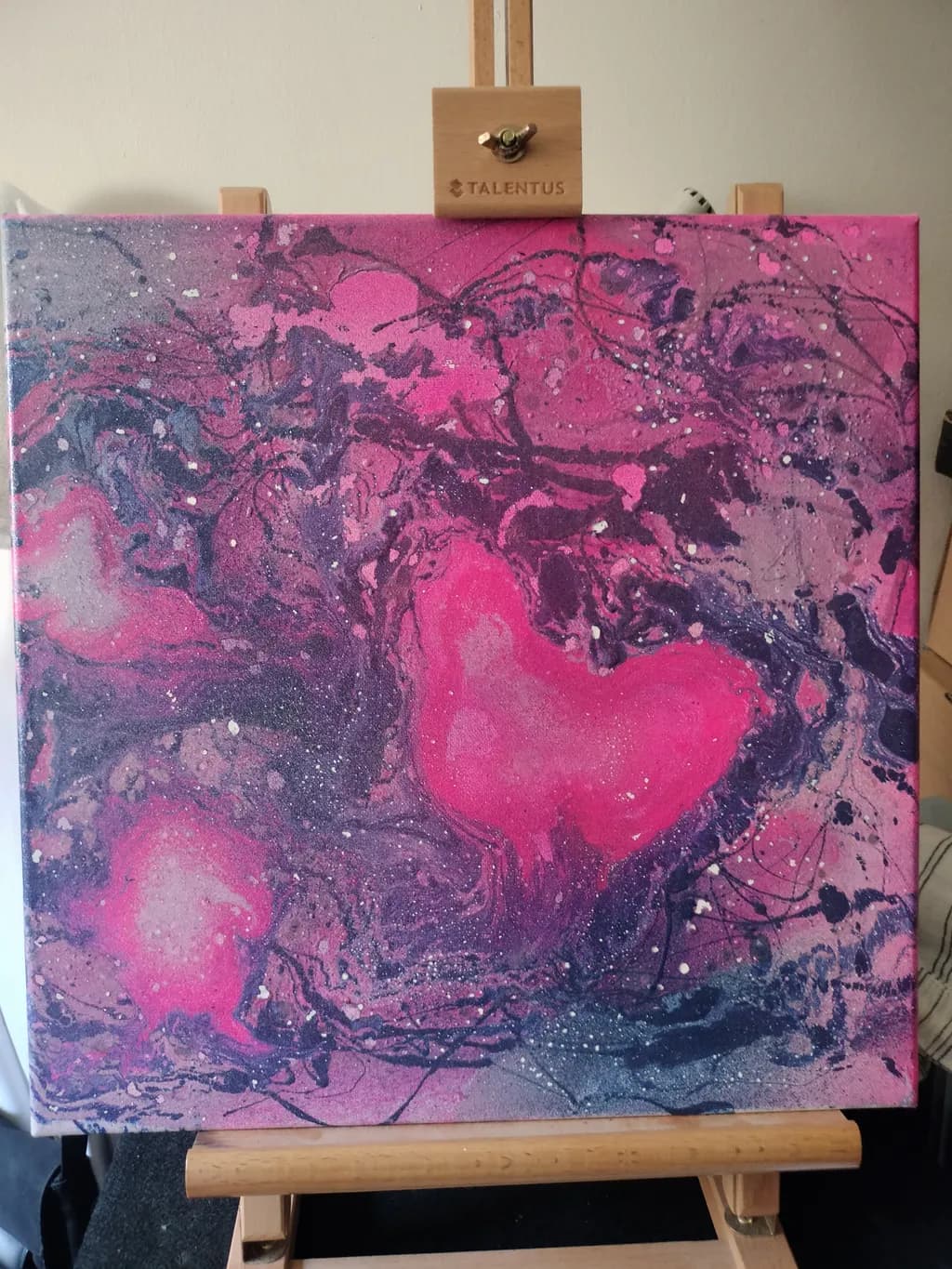 Celestial Whispers: A Cosmic Dance of Pink and Purple Hues