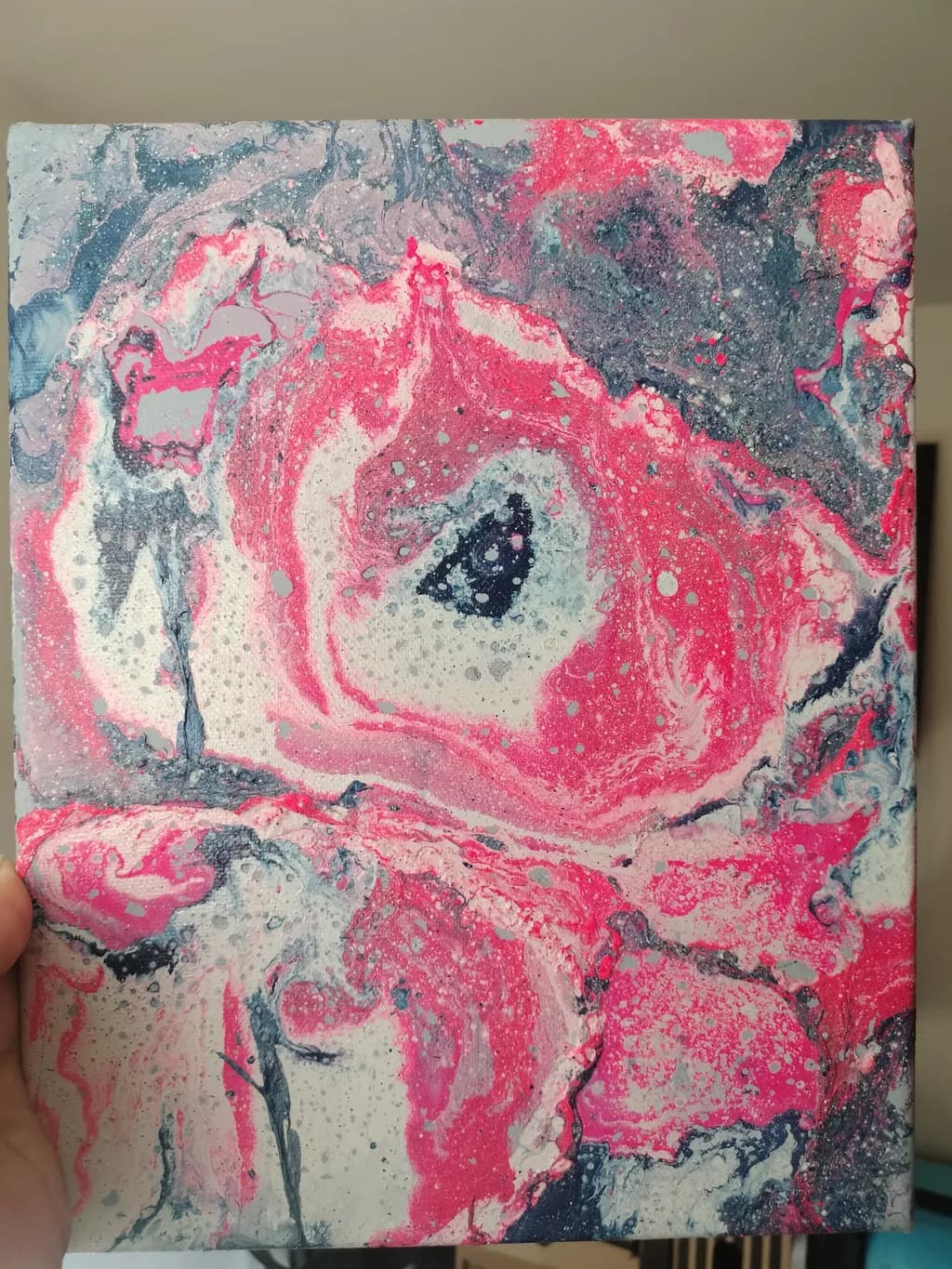 Vibrant Marbled Dreams: A Colorful Abstract Journey Through Texture and Emotion
