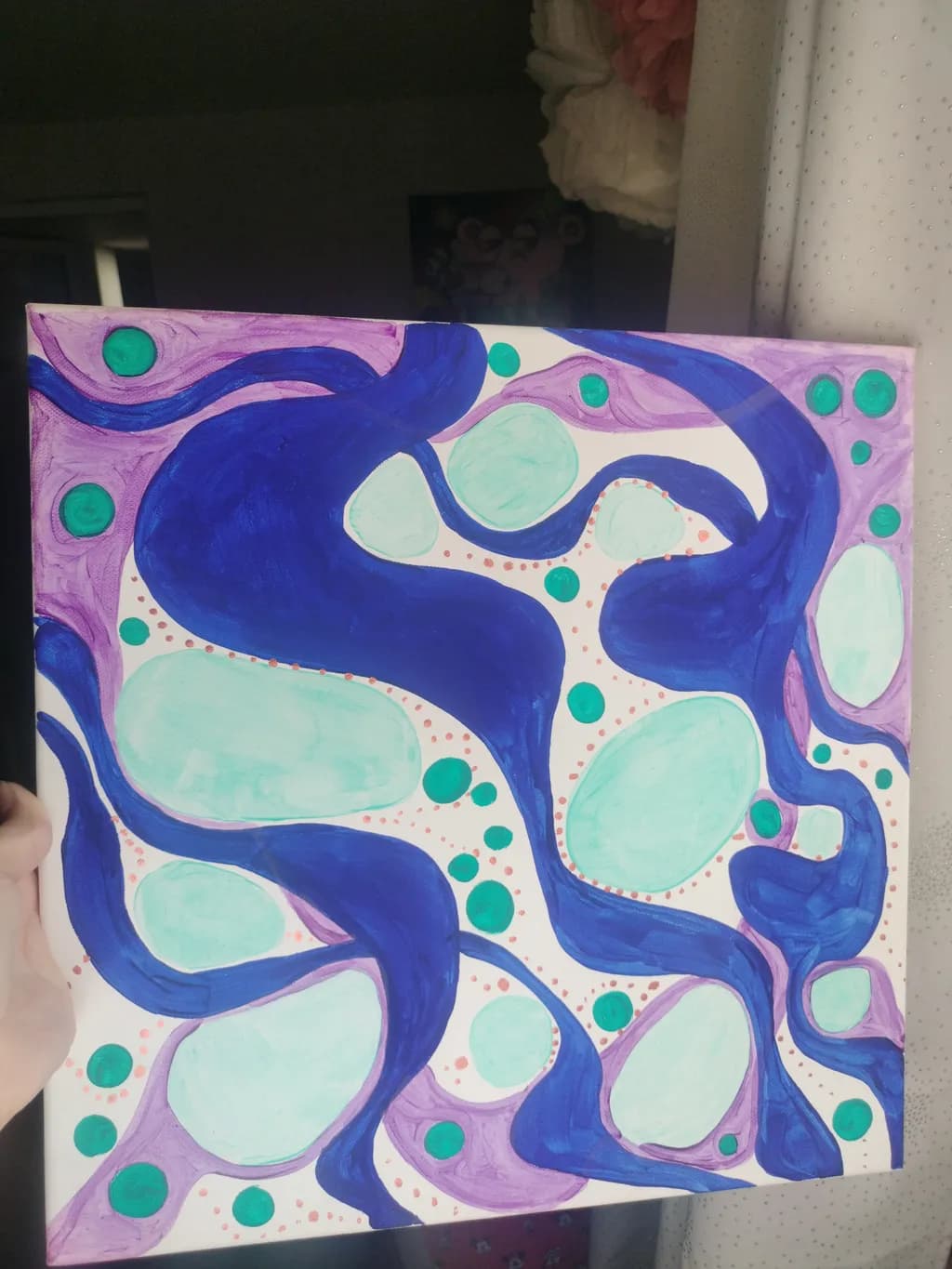 Fluid Harmony: An Abstract Dance of Colors and Organic Patterns