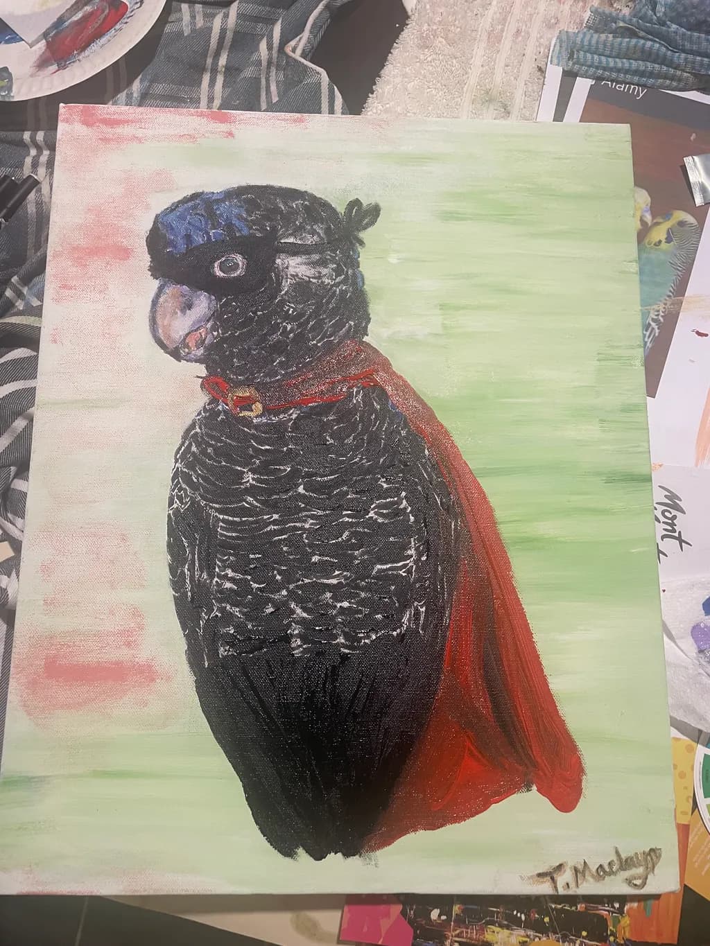 Colorful Superhero Bird: A Creative Expression of Avian Heroism