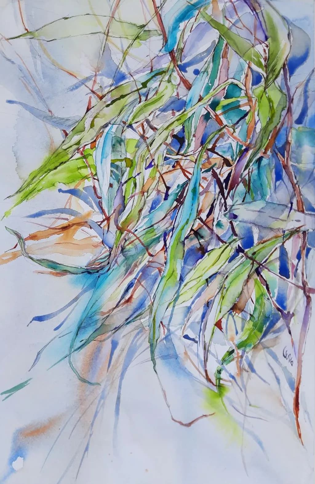Abstract Leaves Motion