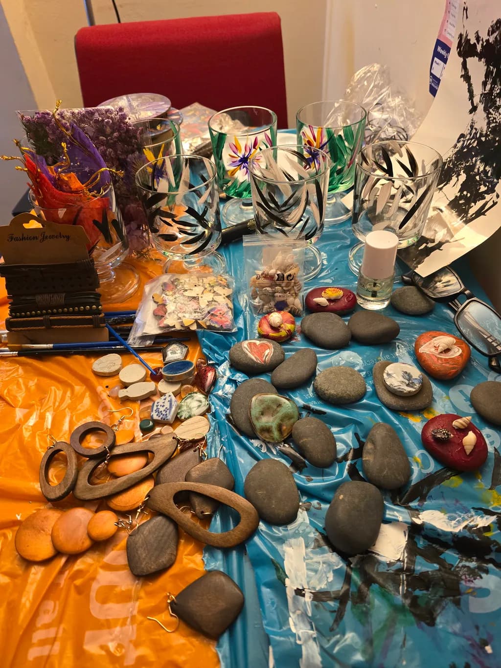 Creative Chaos: A Vibrant Collection of Handcrafted Jewelry and Artisanal Decor