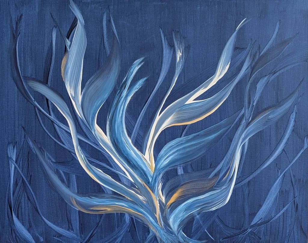 Whispers of the Ocean: A Dance of Blue and Light