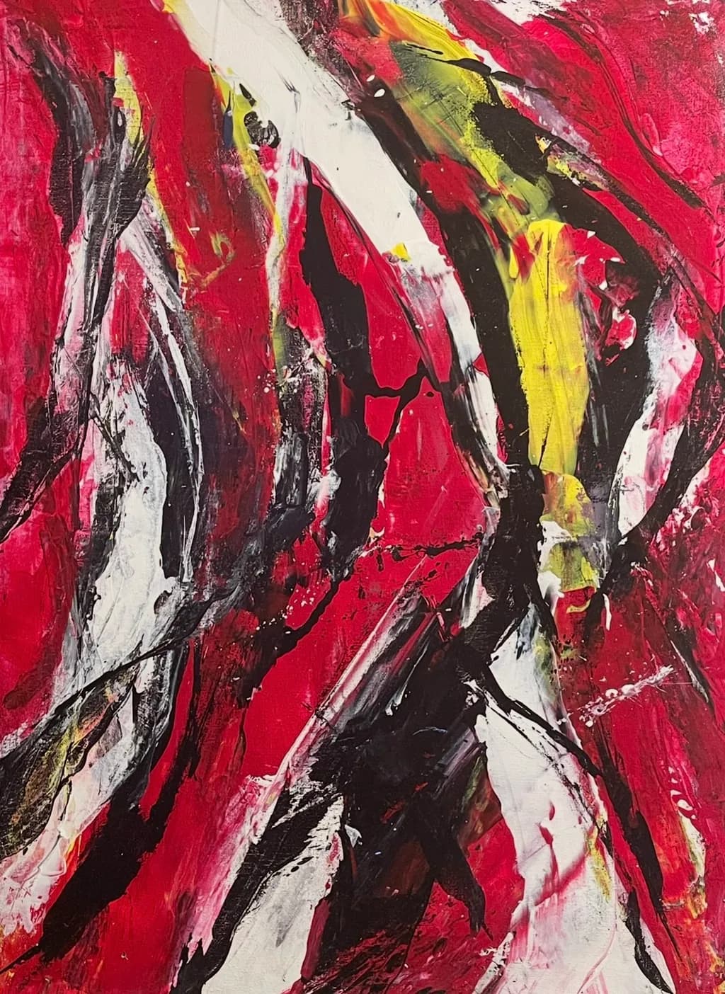 Vibrant Chaos: An Expressive Dance of Color and Emotion