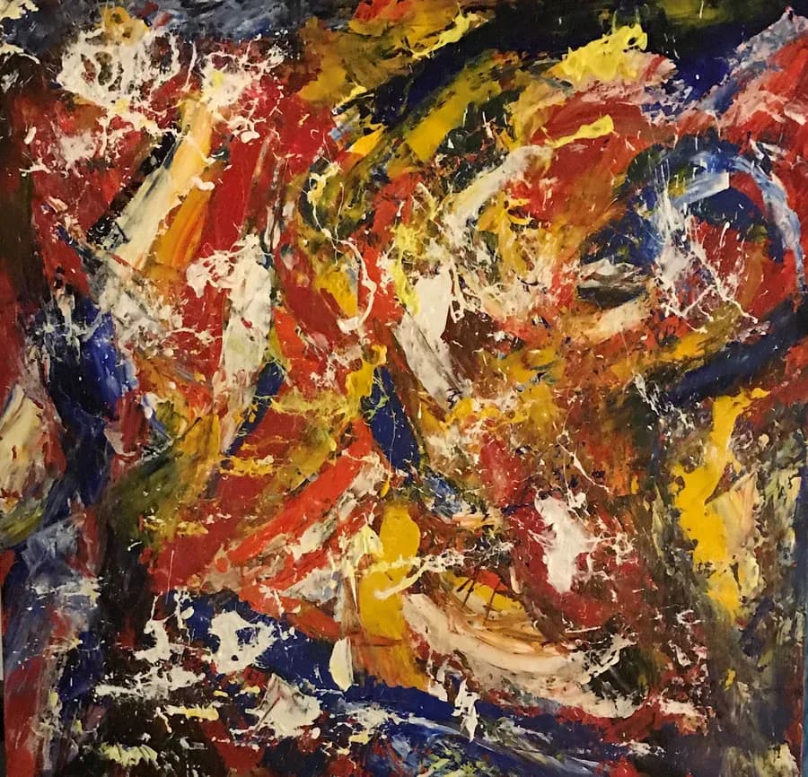 Vibrant Chaos: A Dance of Color and Emotion in Abstract Expressionism