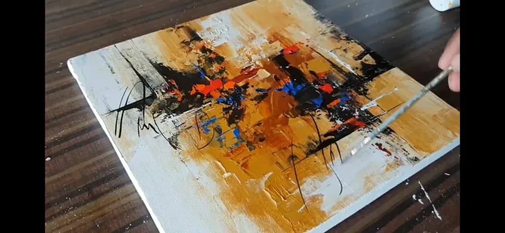 Vibrant Harmony: An Abstract Dance of Color and Texture